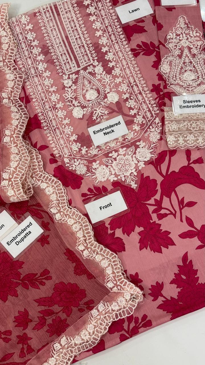 Maria B Lawn Suit-Aarasta