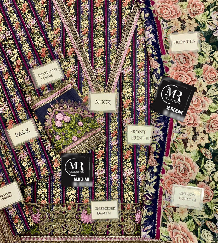 Maria B Lawn Suit-Aarasta