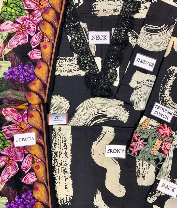 Maria B Lawn Suit-Aarasta