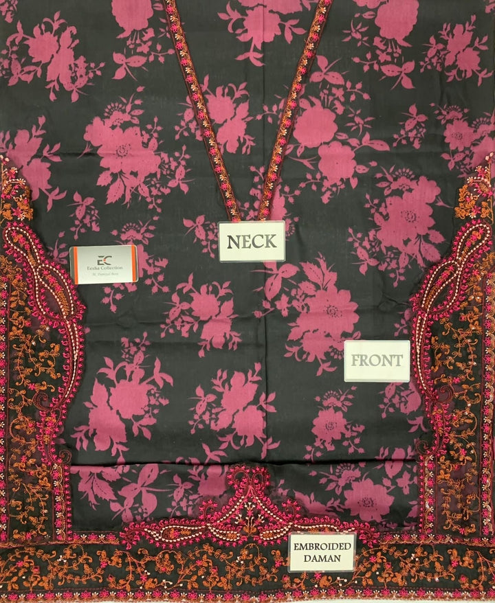 M Print Lawn Suit-Aarasta