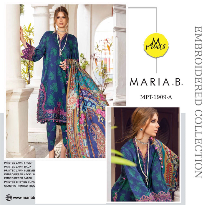 Maria B Lawn Suit-Aarasta