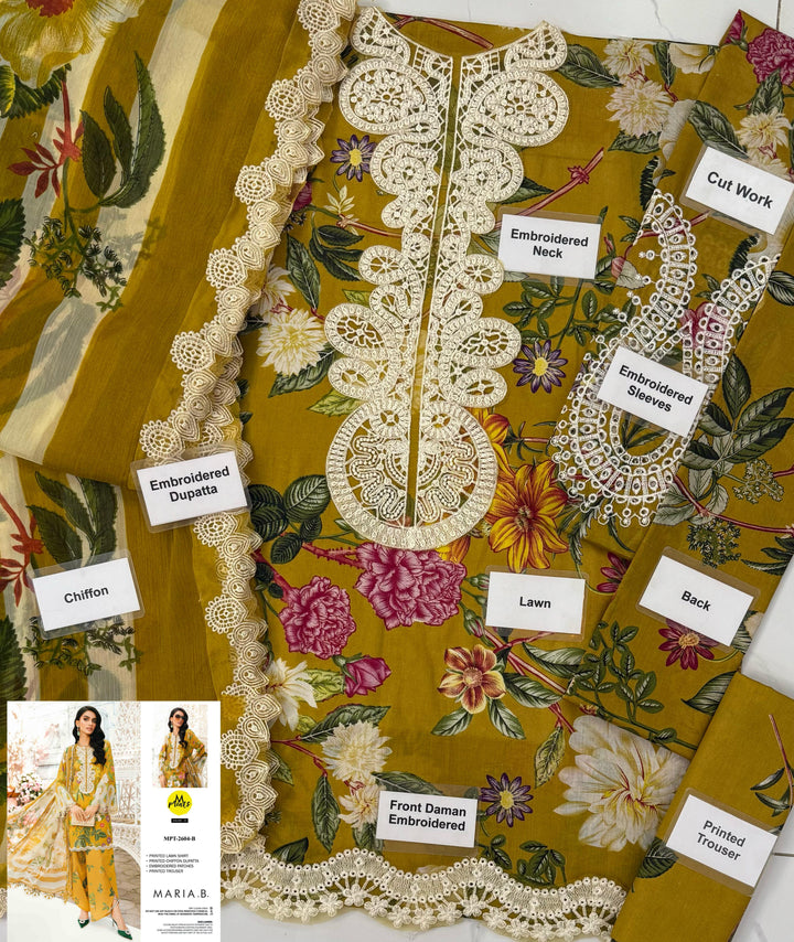 Maria B Lawn Suit-Aarasta