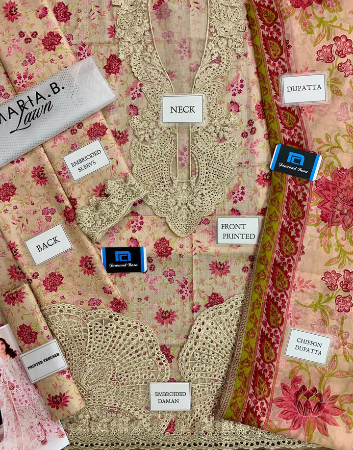 Maria B Lawn Suit-Aarasta