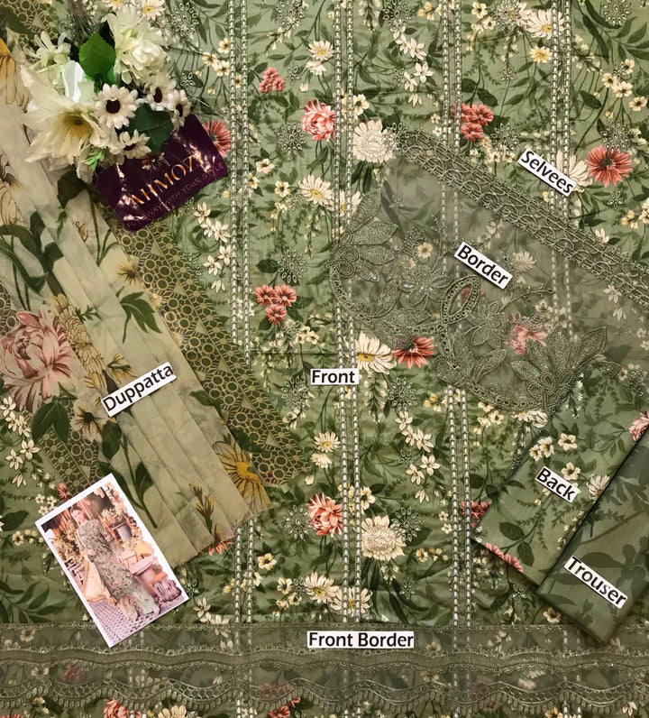 Maria B Lawn Suit-Aarasta