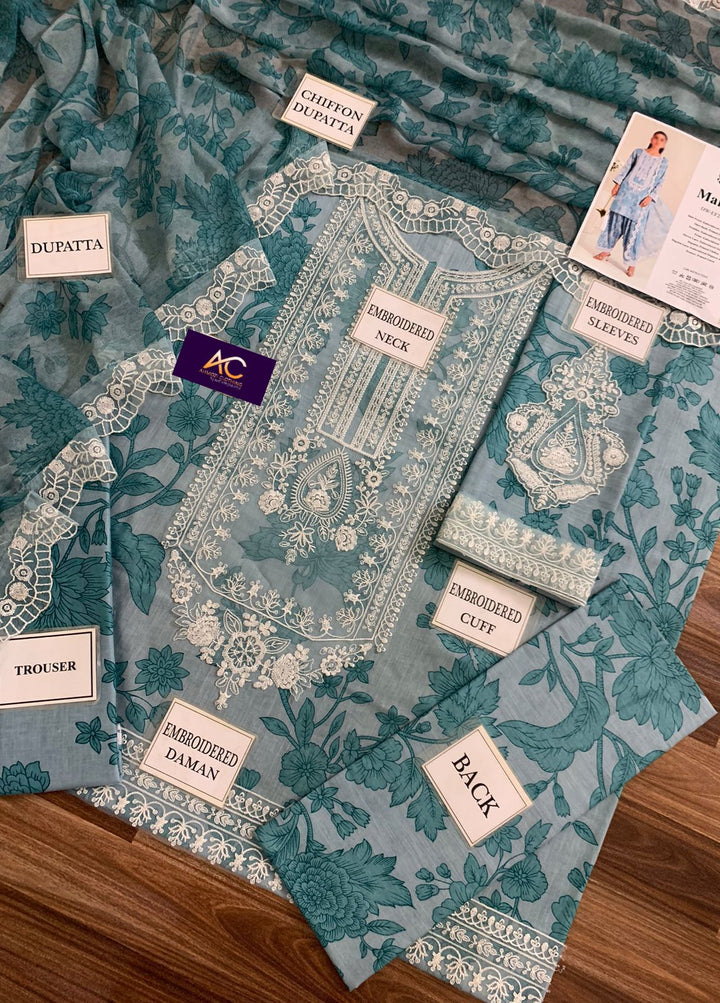 Maria B Lawn Suit-Aarasta