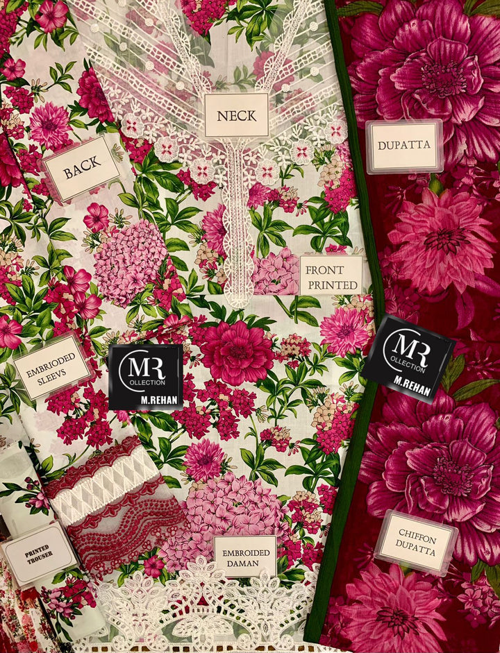 Maria B Lawn Suit-Aarasta