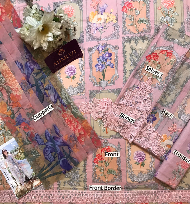 Maria B Lawn Suit-Aarasta