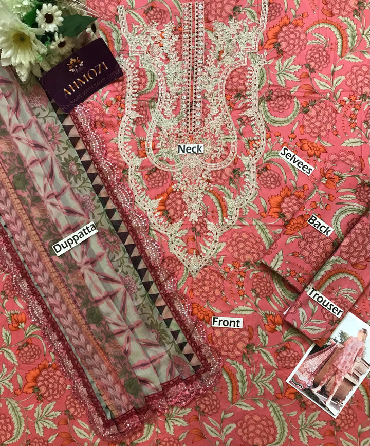 Maria B Lawn Suit-Aarasta