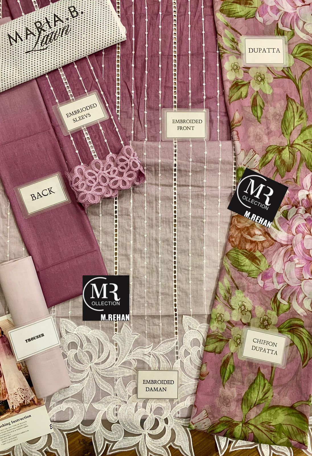 Maria B Lawn Suit-Aarasta