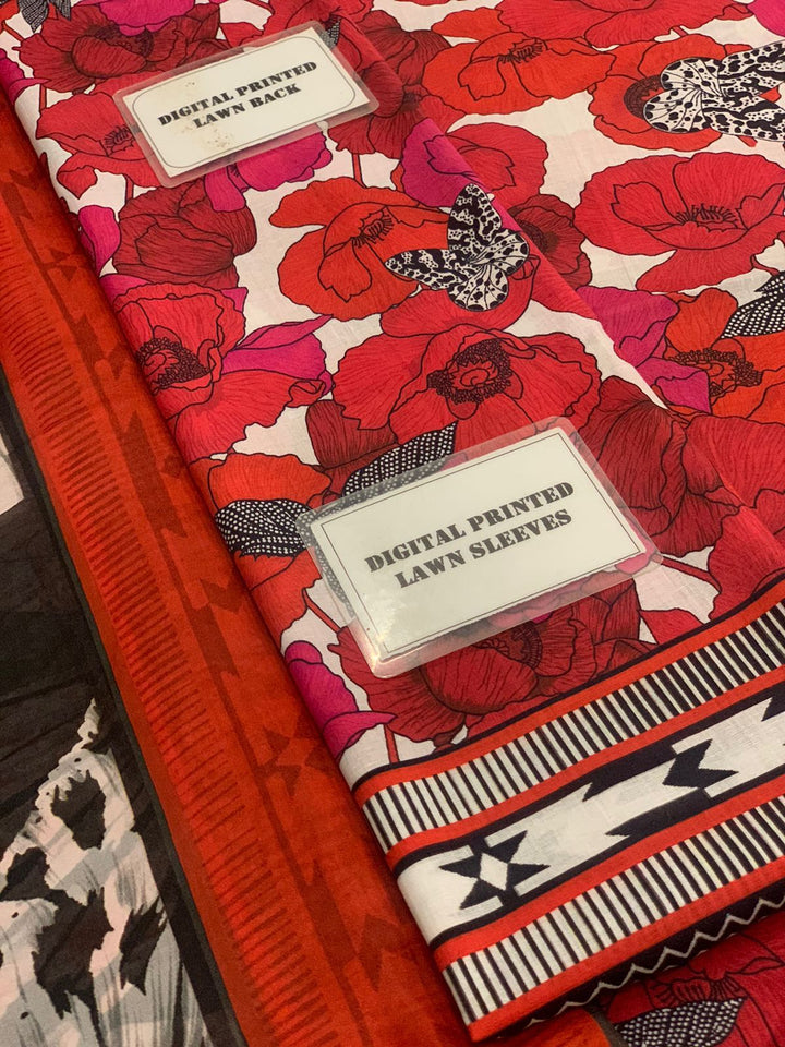 Maria B Lawn Suit-Aarasta