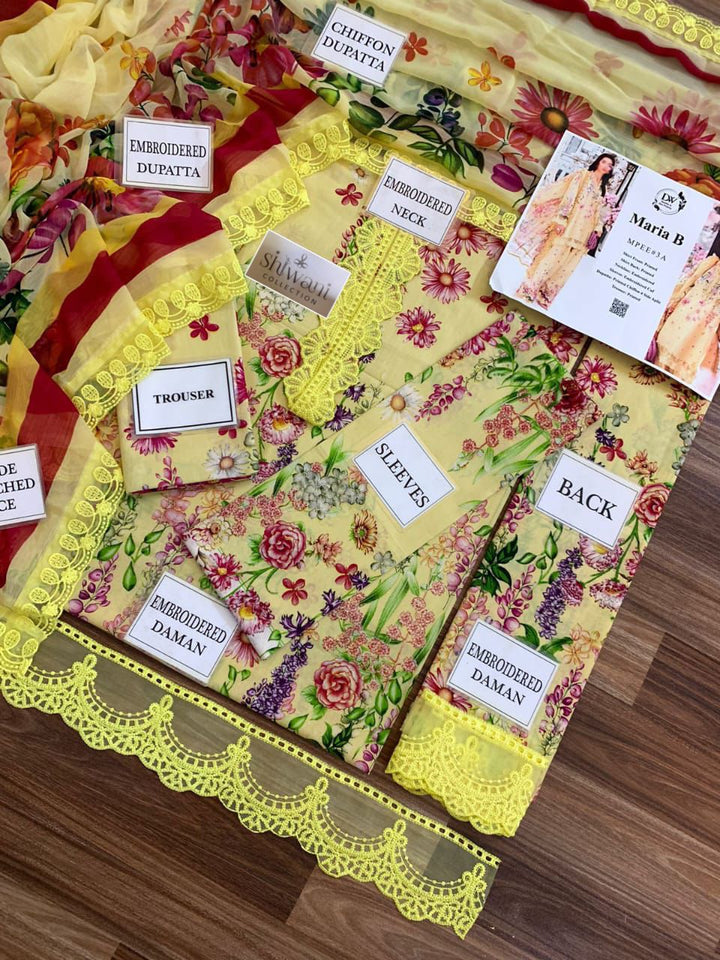 Maria B Lawn Suit-Aarasta