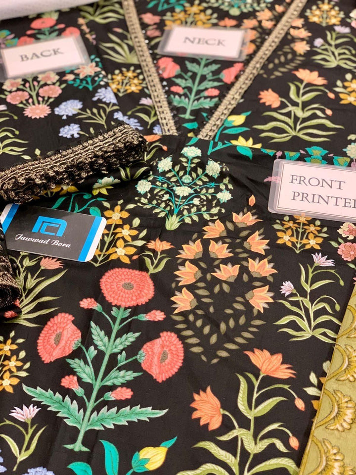 M Print Lawn Suit-Aarasta