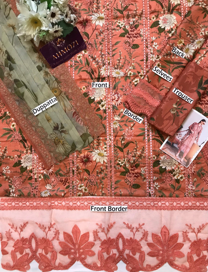 Maria B Lawn Suit-Aarasta