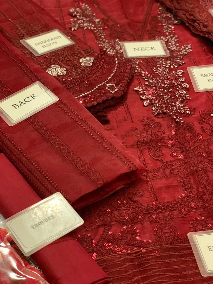 Maria B Organza Suit-Aarasta