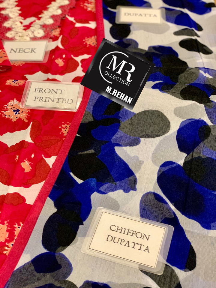 M Print Lawn Suit-Aarasta