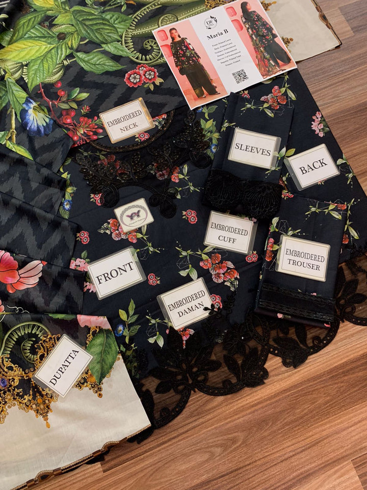 Maria B Lawn Suit-Aarasta