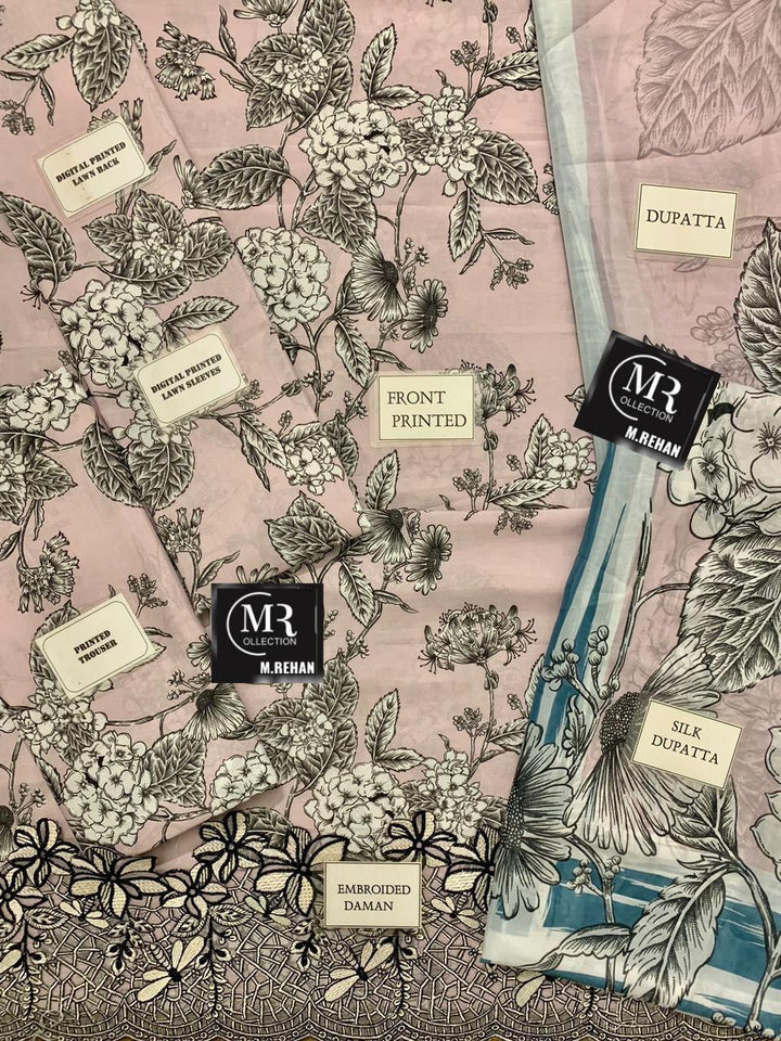 Maria B Lawn Suit-Aarasta