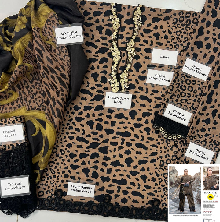Maria B Lawn Suit-Aarasta