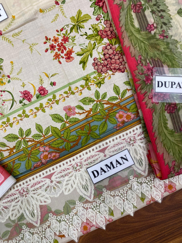 Maria B Lawn Suit-Aarasta