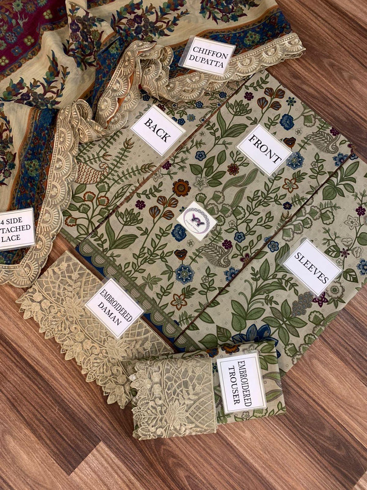 Maria B Lawn Suit-Aarasta