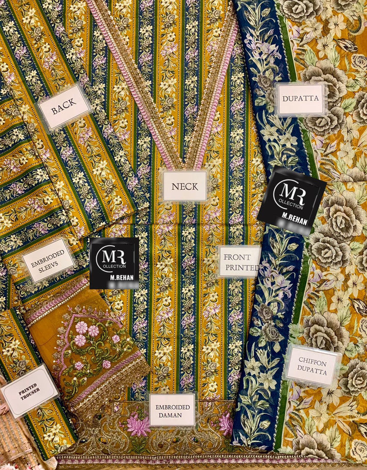 Maria B Lawn Suit-Aarasta