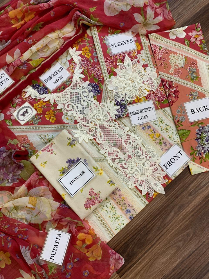 Maria B Lawn Suit-Aarasta