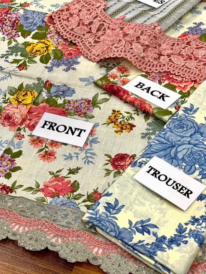 Maria B Lawn Suit-Aarasta