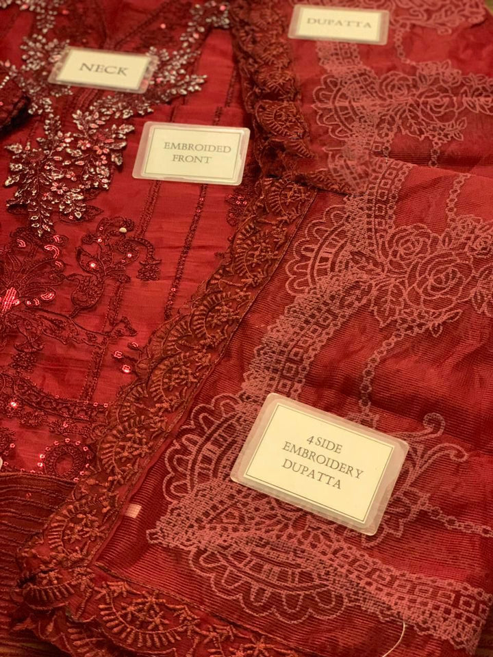 Maria B Organza Suit-Aarasta