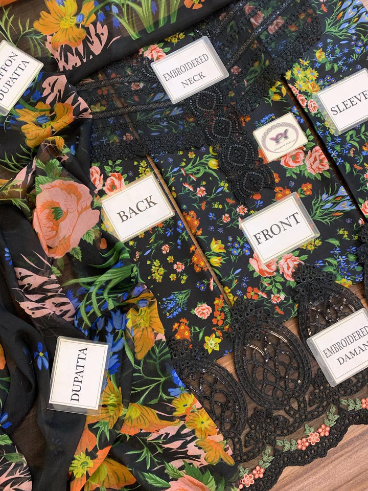 Maria B Lawn Suit-Aarasta