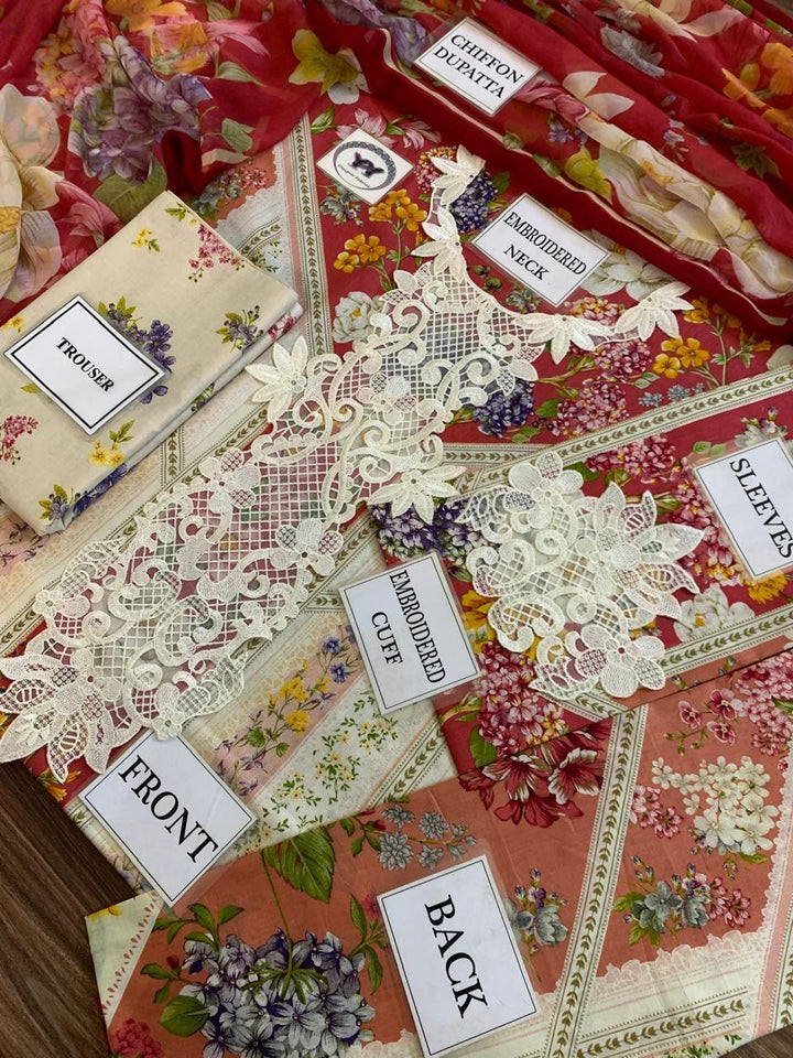 Maria B Lawn Suit-Aarasta