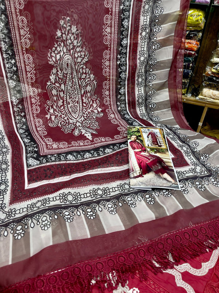 Maria B Lawn Suit-Aarasta