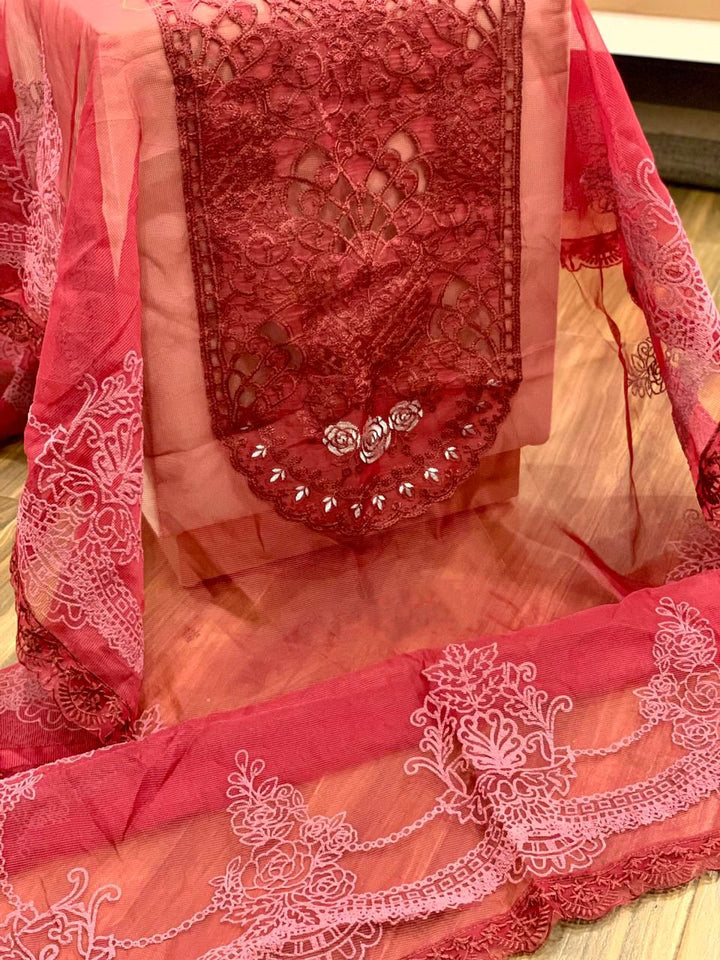 Maria B Organza Suit-Aarasta