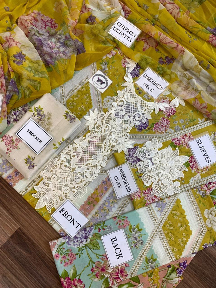 Maria B Lawn Suit-Aarasta