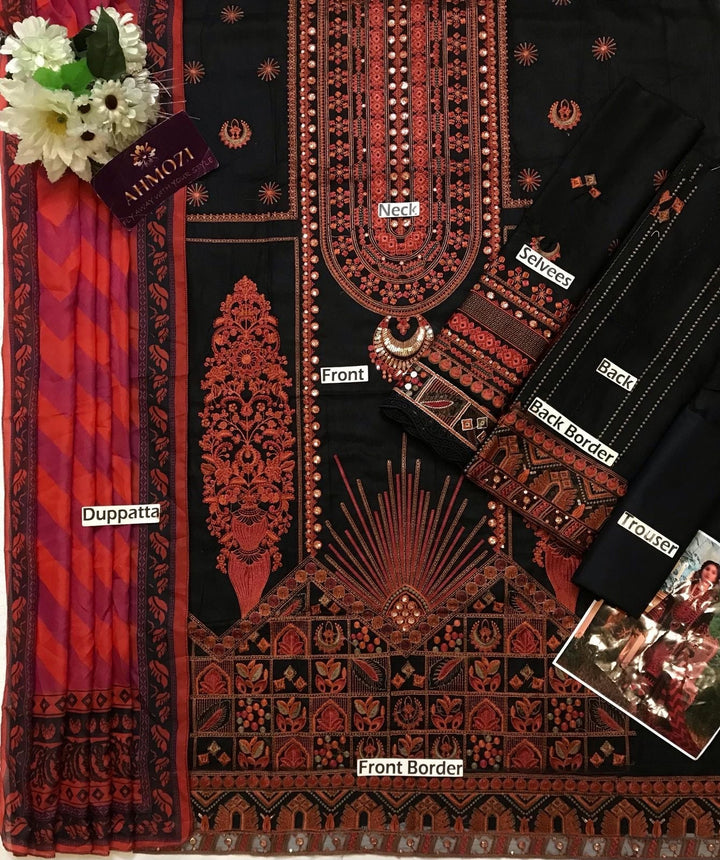 Maryams Lawn Suit-Aarasta