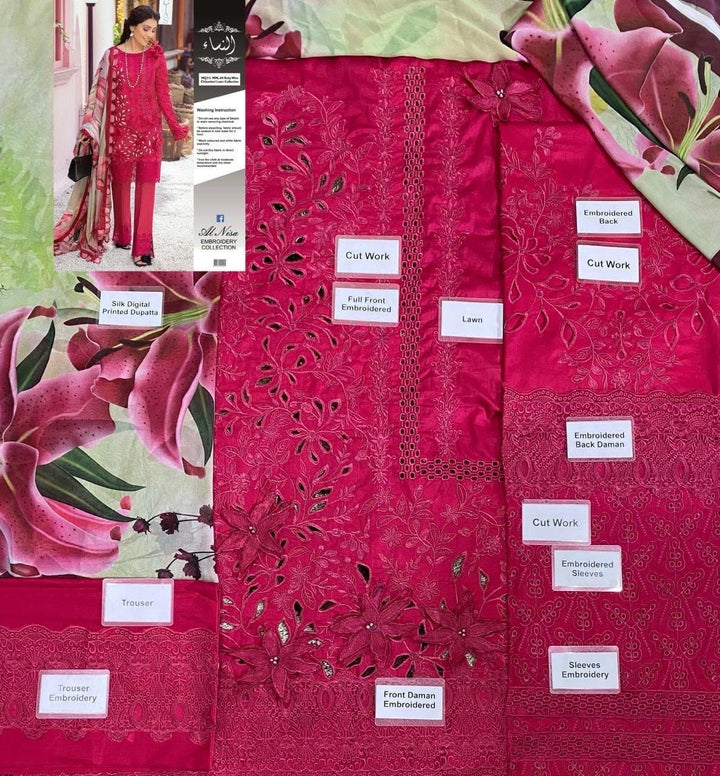 Mushq Lawn Suit-Aarasta