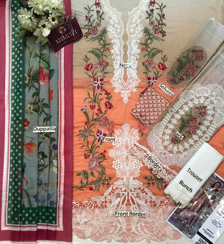 Mushq Lawn Suit-Aarasta