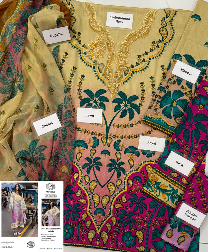 Mushq Lawn Suit-Aarasta