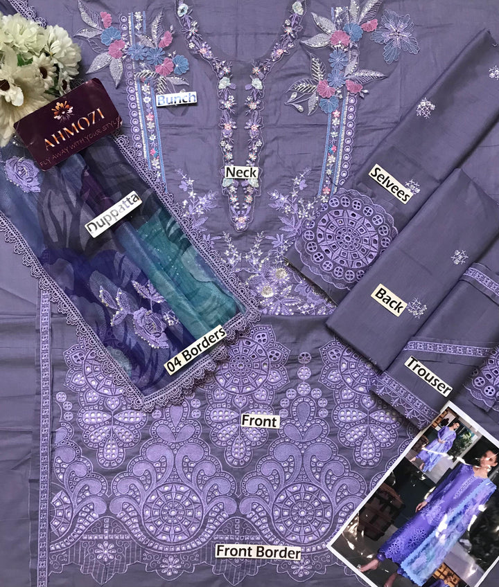 Mushq Lawn Suit-Aarasta