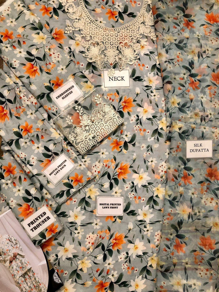 Mushq Lawn Suit-Aarasta