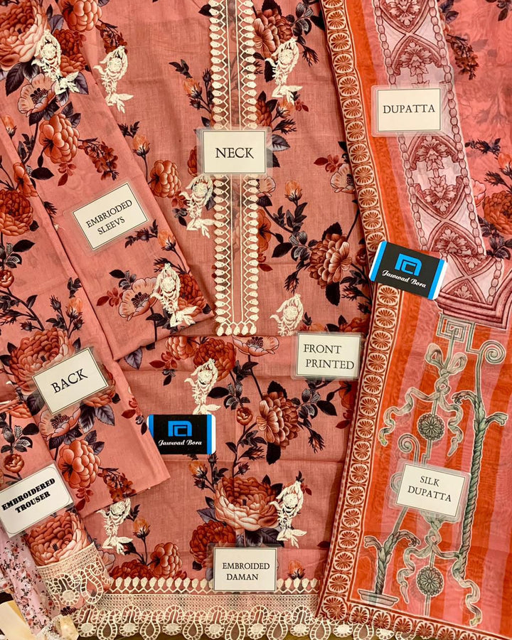 Mushq Lawn Suit-Aarasta