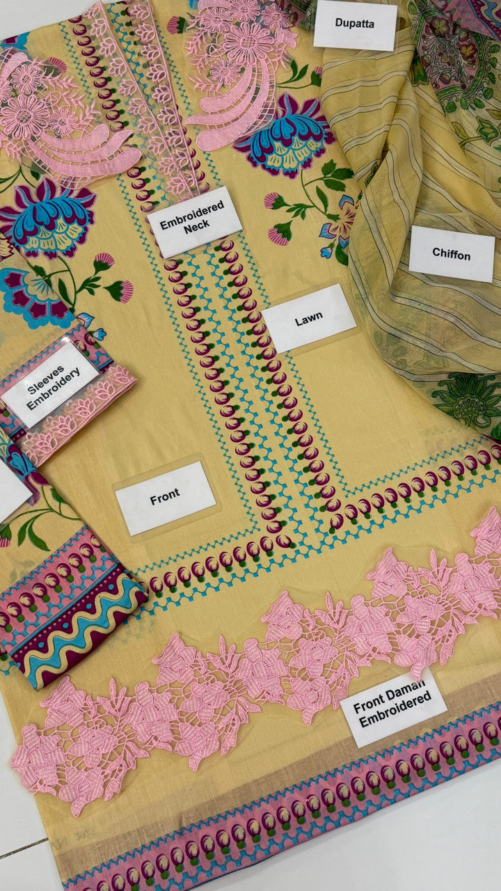Mushq Lawn Suit-Aarasta