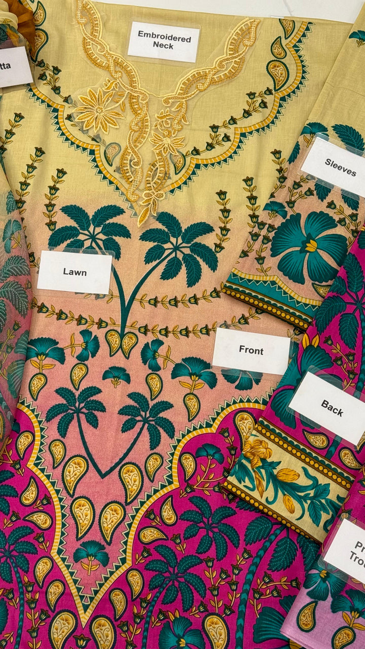 Mushq Lawn Suit-Aarasta