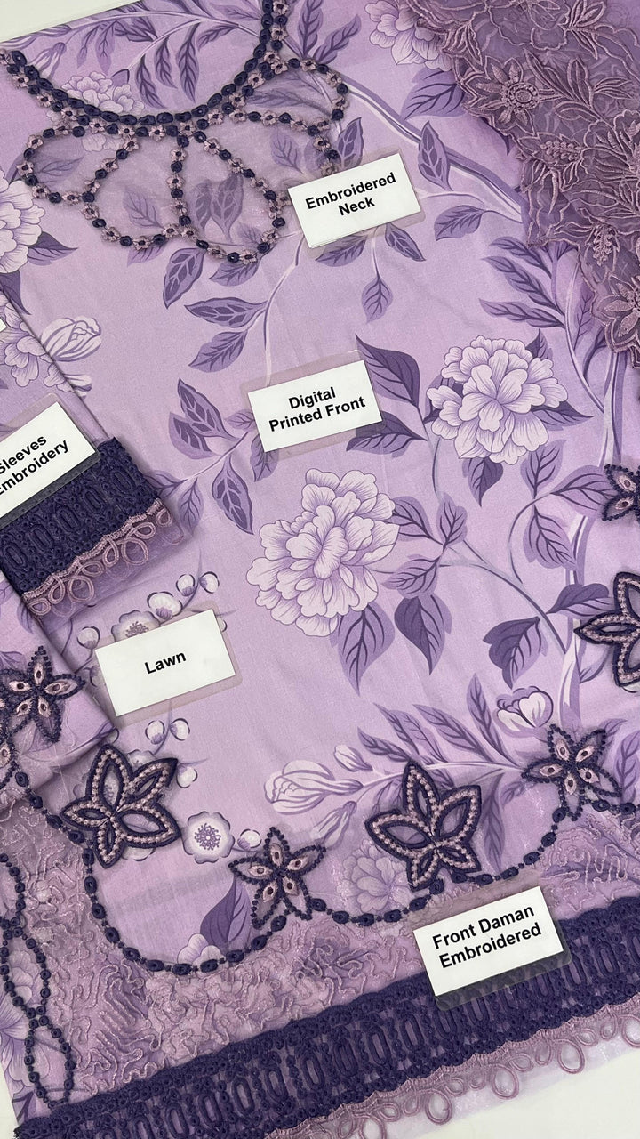 Mushq Lawn Suit-Aarasta