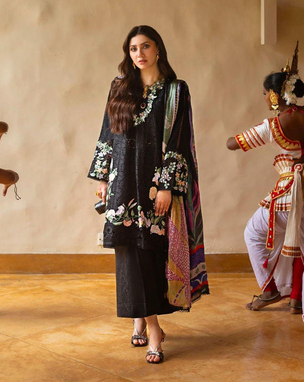 Mushq Lawn Suit-Black-Lawn-Silk-Aarasta