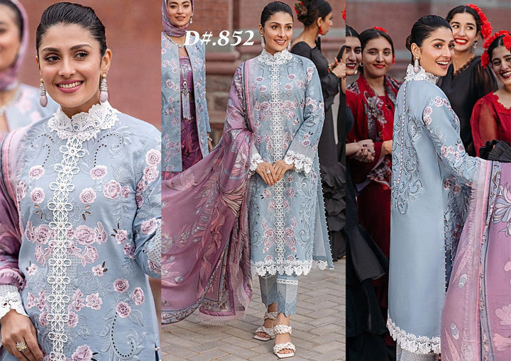 Mushq Lawn Suit-Grey-Lawn-Silk-Aarasta