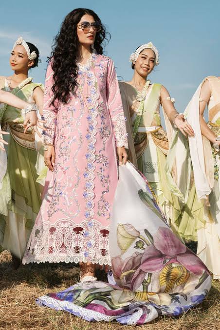 Mushq Lawn Suit-Lawn-Pink-Silk-Aarasta