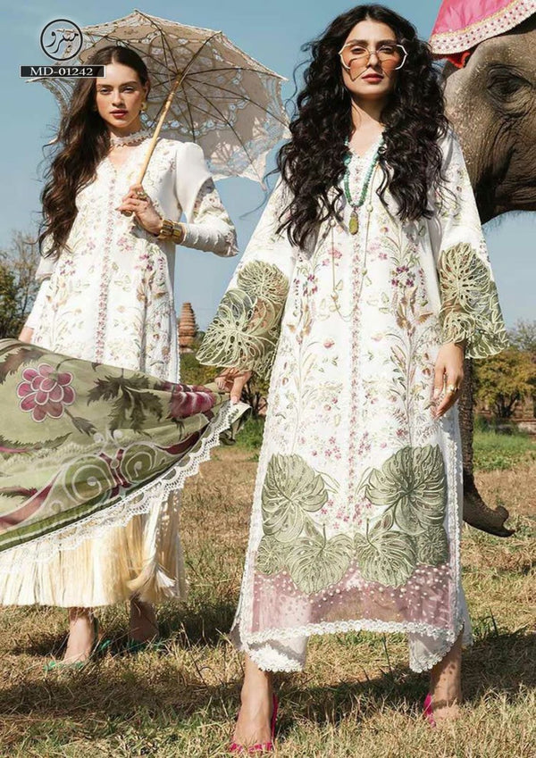 Mushq Lawn Suit-Lawn-White-Silk-Aarasta