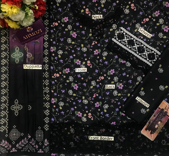 Nureh Lawn Suit-Aarasta