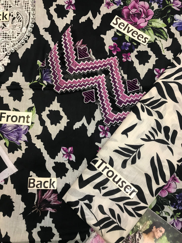 Nureh Lawn Suit-Aarasta