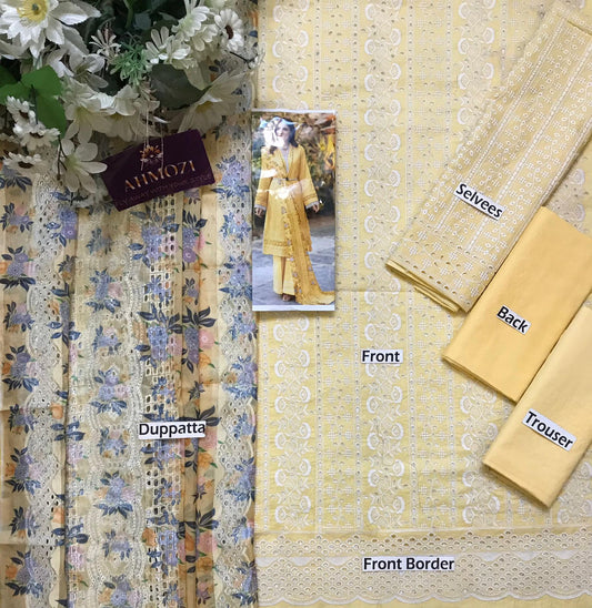 Frushia Lawn Suit-Aarasta